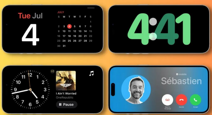 揭西苹果手机维修分享iOS17横屏充电待机显示有什么好处 