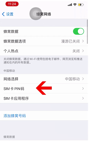 揭西苹果14维修网分享如何给iPhone14的SIM卡设置密码 