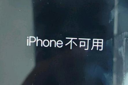 揭西苹果服务网点分享锁屏界面显示“iPhone 不可用”如何解决 